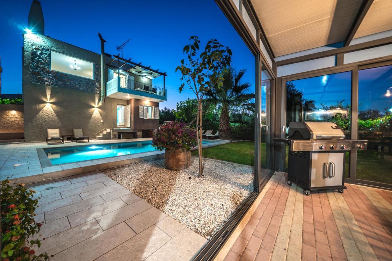 Petronila Luxury Villa With Heated Private Pool Kissamos Exterior photo